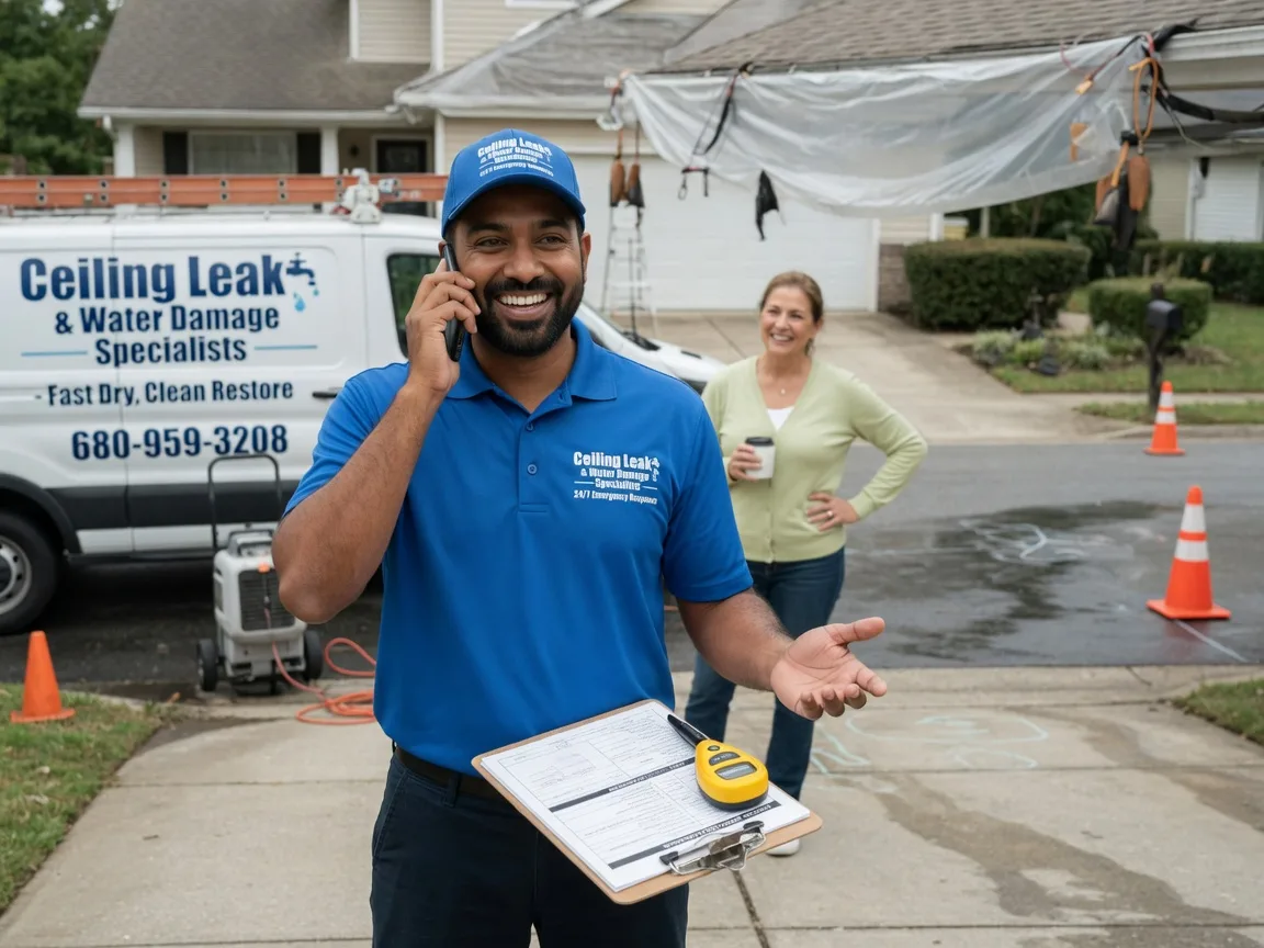 Ceiling Leak Cleanup Woodside, DE FAQs